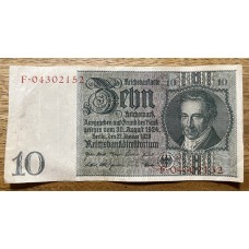 ALEMANIA 1929 BILLETE DE 10 REICHSMARK